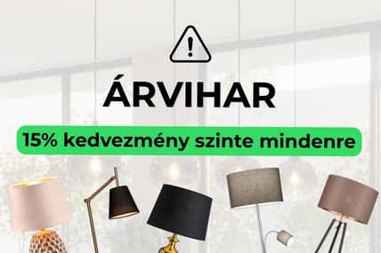 ÁRVIHAR: 15% kedvezmény szinte mindenre!