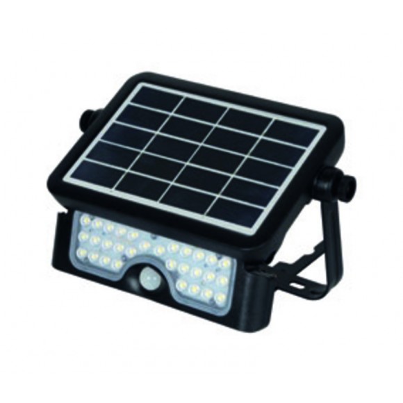 Sylvania 0054046 LED kültéri napelemes fali lámpa mozgásérzékelővel Gizmo 1x5W | 450lm | 4000K | IP65 - fekete