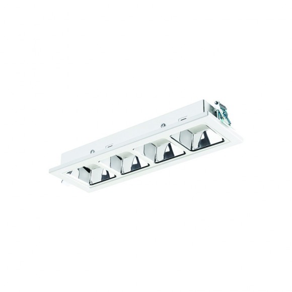 Sylvania 2021692 LED süllyeszthető lámpa Optix Recessed 4 Cells 1x9W | 1010lm | 4000K - acél, fehér
