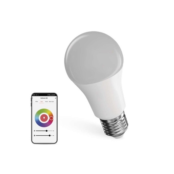 EMOS ZQW514R LED intelligens izzó GoSmart  | 9W integrált LED forrás | 806lm | 2700-6500K