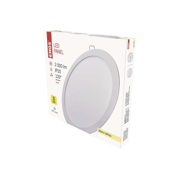 EMOS ZD1151 LED süllyeszthető lámpa PROFI  | 24W integrált LED forrás | 2000lm | 3000K