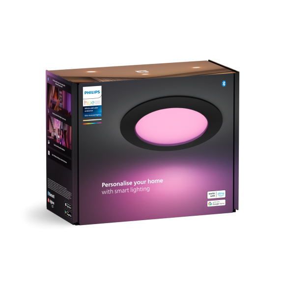 Philips Hue 8720169264274 LED fürdőszobai spotlámpa Slim downlight | 12W integrált LED forrás | 2200-6500+RGBK