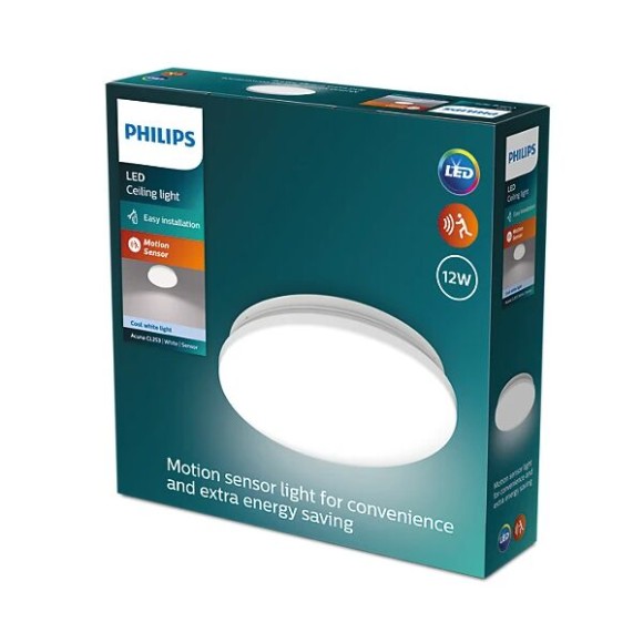 Philips 8720169296008 LED mennyezetre szerelhető lámpa Acuna  | 12W integrált LED forrás | 1500lm | 4000K