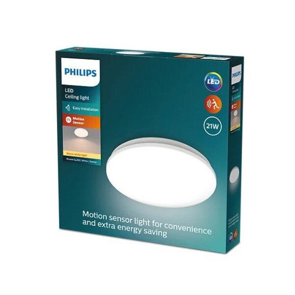 Philips 8720169296022 LED mennyezetre szerelhető lámpa Acuna  | 21W integrált LED forrás | 2500lm | 2700K