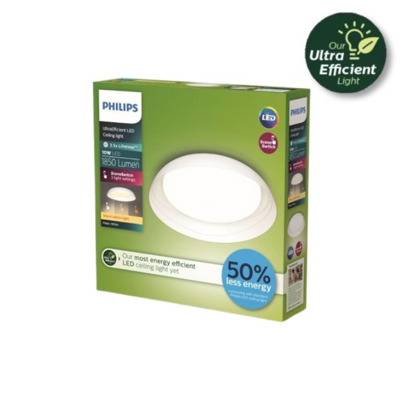 Philips 8720169301016 LED mennyezetre szerelhető lámpa Fleta  | 10W integrált LED forrás | 1850lm | 2700K