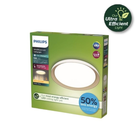 Philips 8720169301054 LED mennyezetre szerelhető lámpa Pebblo  | 10W integrált LED forrás | 1850lm | 2700K