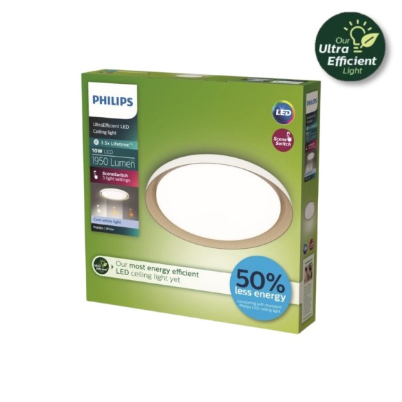 Philips 8720169301078 LED mennyezetre szerelhető lámpa Pebblo  | 10W integrált LED forrás | 1950lm | 4000K