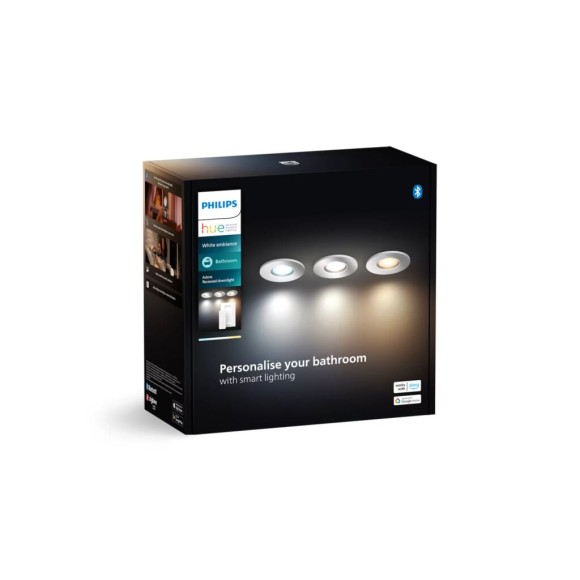 Philips HUE  8720169318014 LED süllyeszthető lámpa Adore  | 3x4,2W GU10 | 2200-6500K