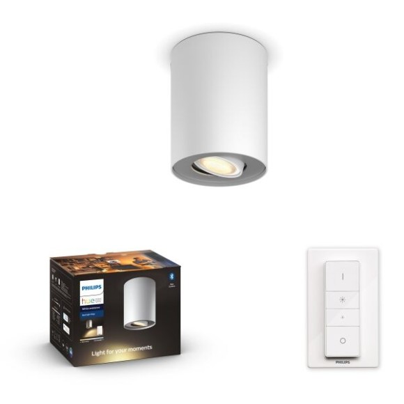 Philips Hue  8720169320291 LED mennyezeti spotlámpa Pillar  | 4,2W GU10 | 400lm | 2200-6500K