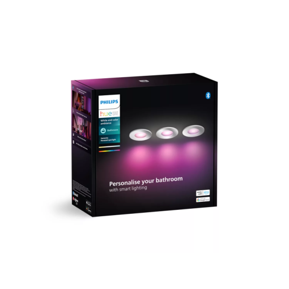 Philips HUE  8720169321014 LED spotlámpa készlet Xamento  | 3x4,2W GU10 | 3x350lm | 2000-6500K+RGBK