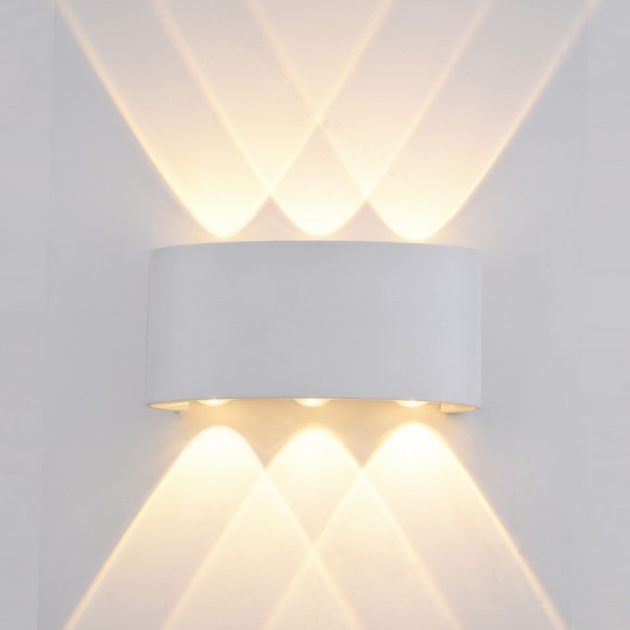 Italux OWL-451-3-WH LED kültéri fali lámpa Ortelo 1x6W | 3000K | IP54 - fehér