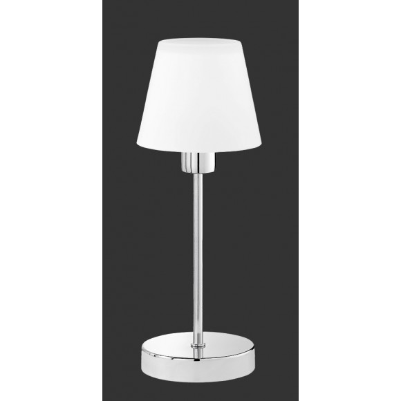 Trio 595700106 asztali lámpa Luis II 1x40W | E14 - érintőkapcsoló, króm, fehér