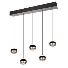 Trio SELECT  344410507  LED függőcsillár ORBIT  | 5x8W integrált LED forrás | 5x960lm | 2300+3000+40