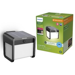 Philips 8720169362062 LED napelemes kültéri fali lámpa Ezra | 1,8W integrált LED forrás | 25lm | 30