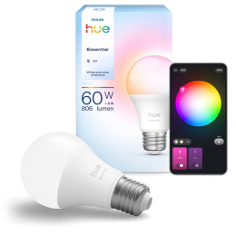 Philips Hue 8720169392182 LED intelligens izzó Essential | 8W E27 LED | 806lm | 2200-6500+RGBK