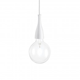 Ideal Lux 009360 zsinóros lámpa Minimal Bianco 1x70W|E27
